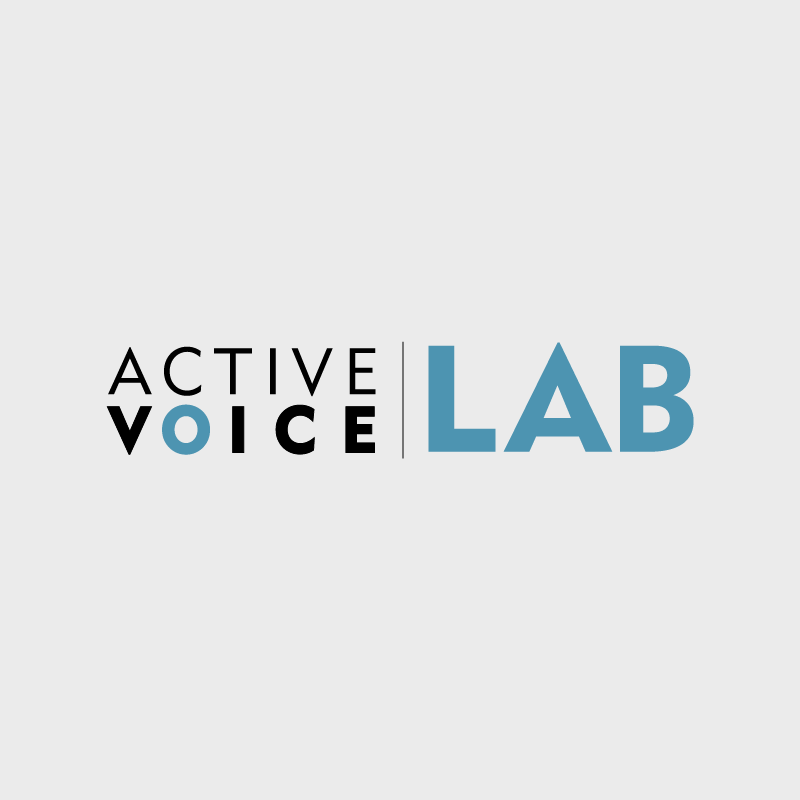 Active Voice Lab Logo with Grey Background