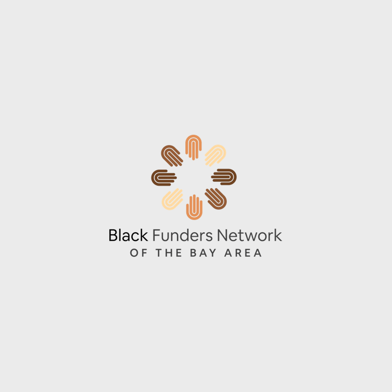 Black Funders Logo with Grey Background