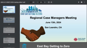 East Bay Getting to Zero